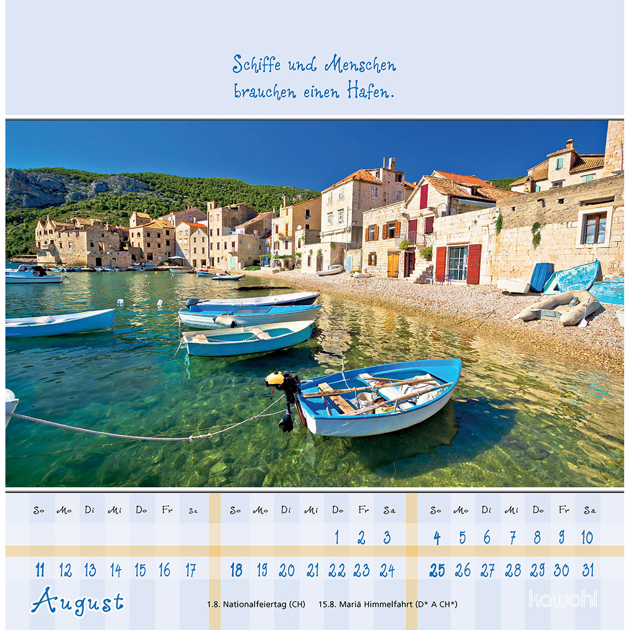 Postkartenkalender 2024 - Von Herzen gute Tage