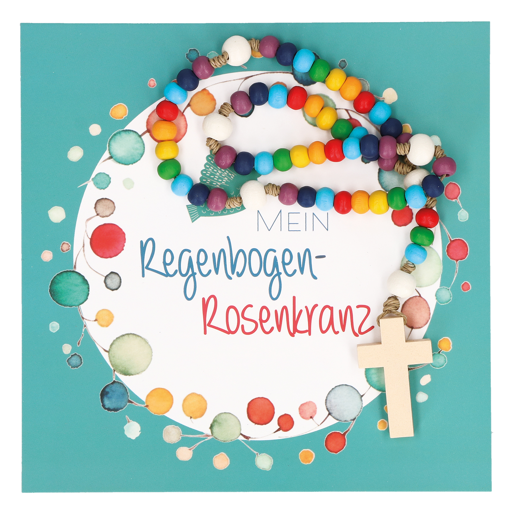 Geschenkset - Mein Regenbogen Rosenkranz