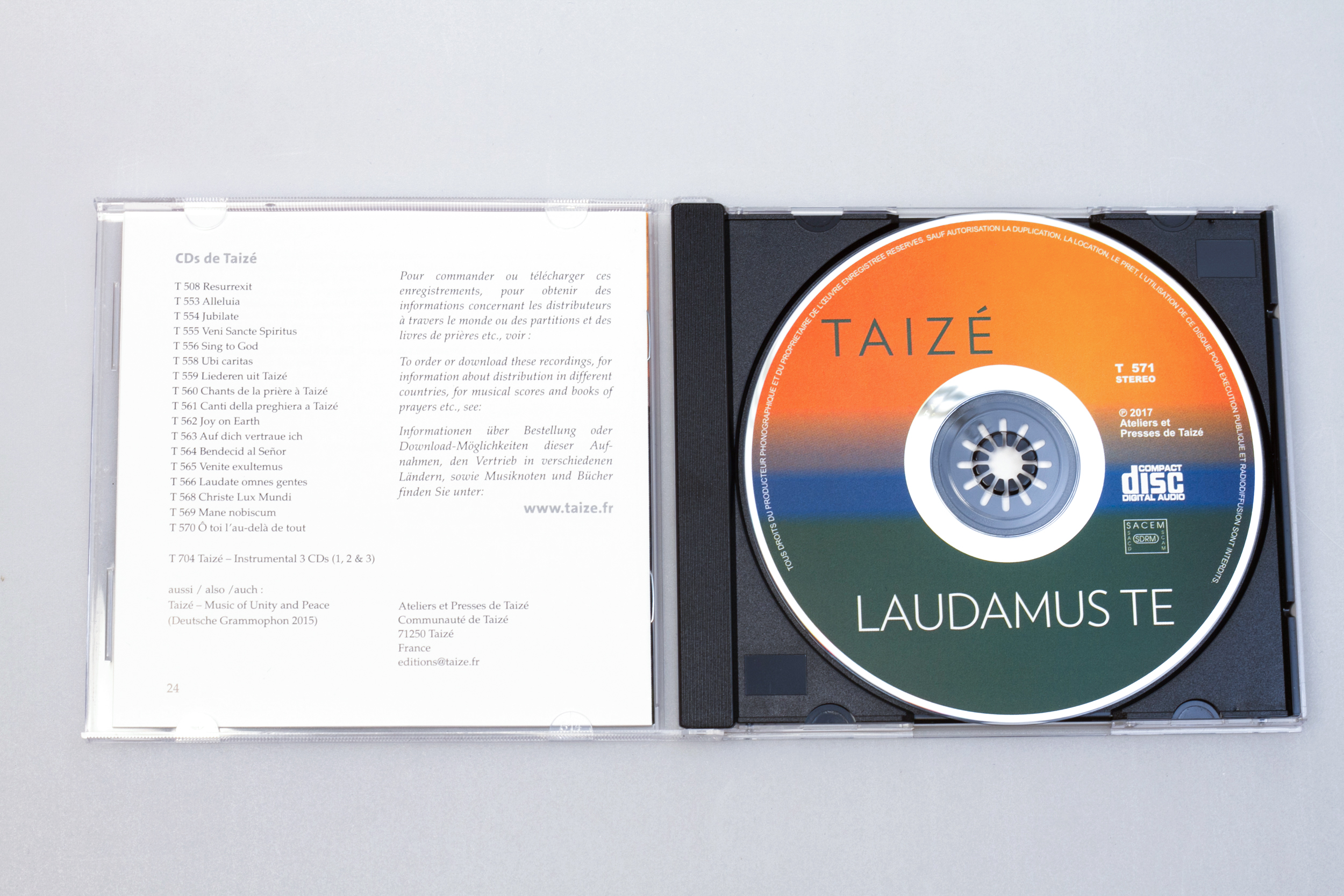 CD - Taize Laudamus te