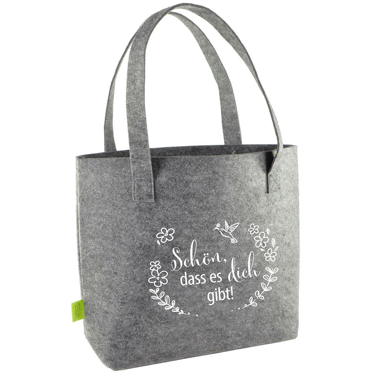 Filz-Tasche - Schön, dass es dich gibt! Filz-Tasche - Schön, dass es dich gibt!