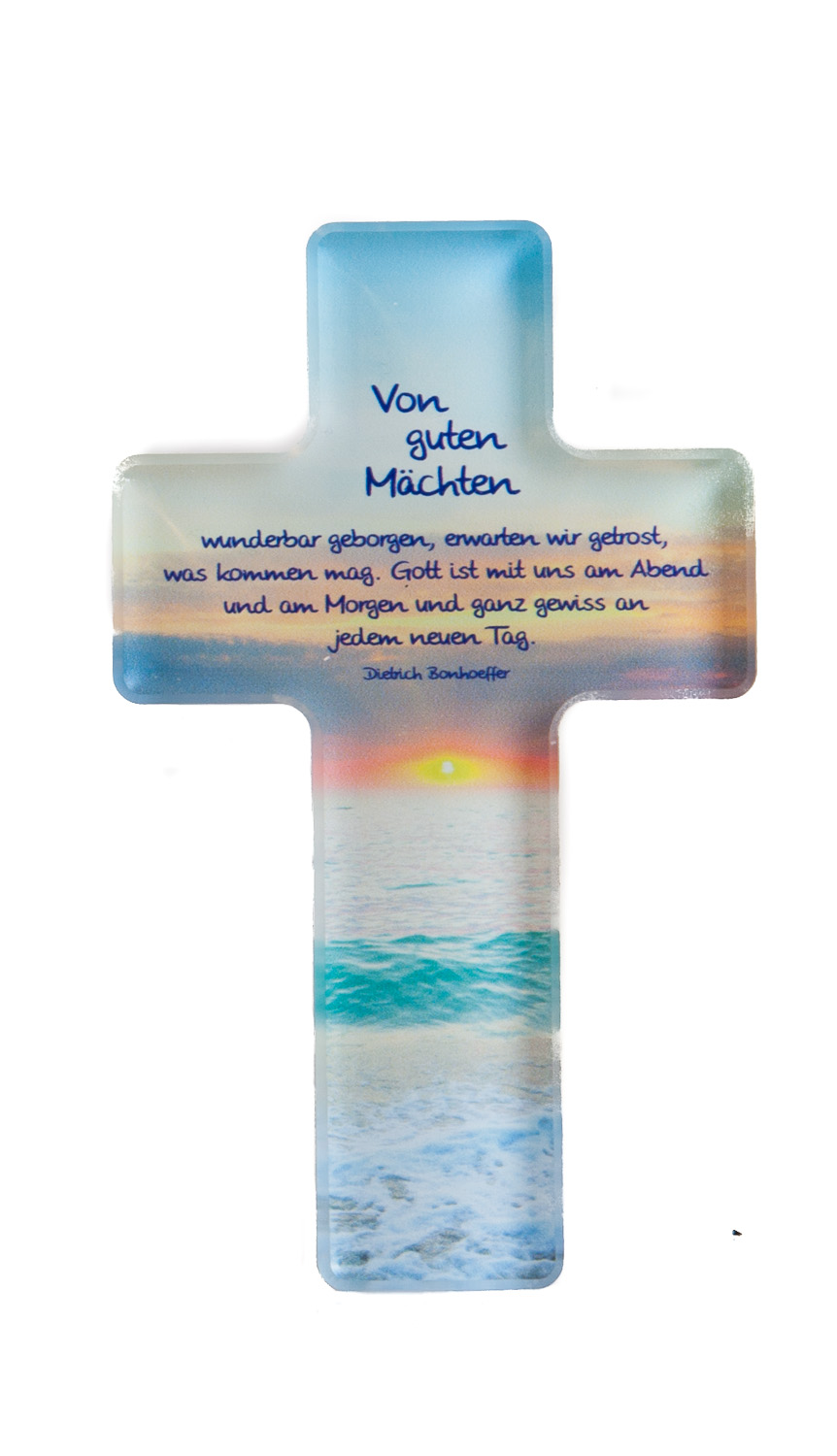 Acrylglas-Kreuz - Von guten Mächten