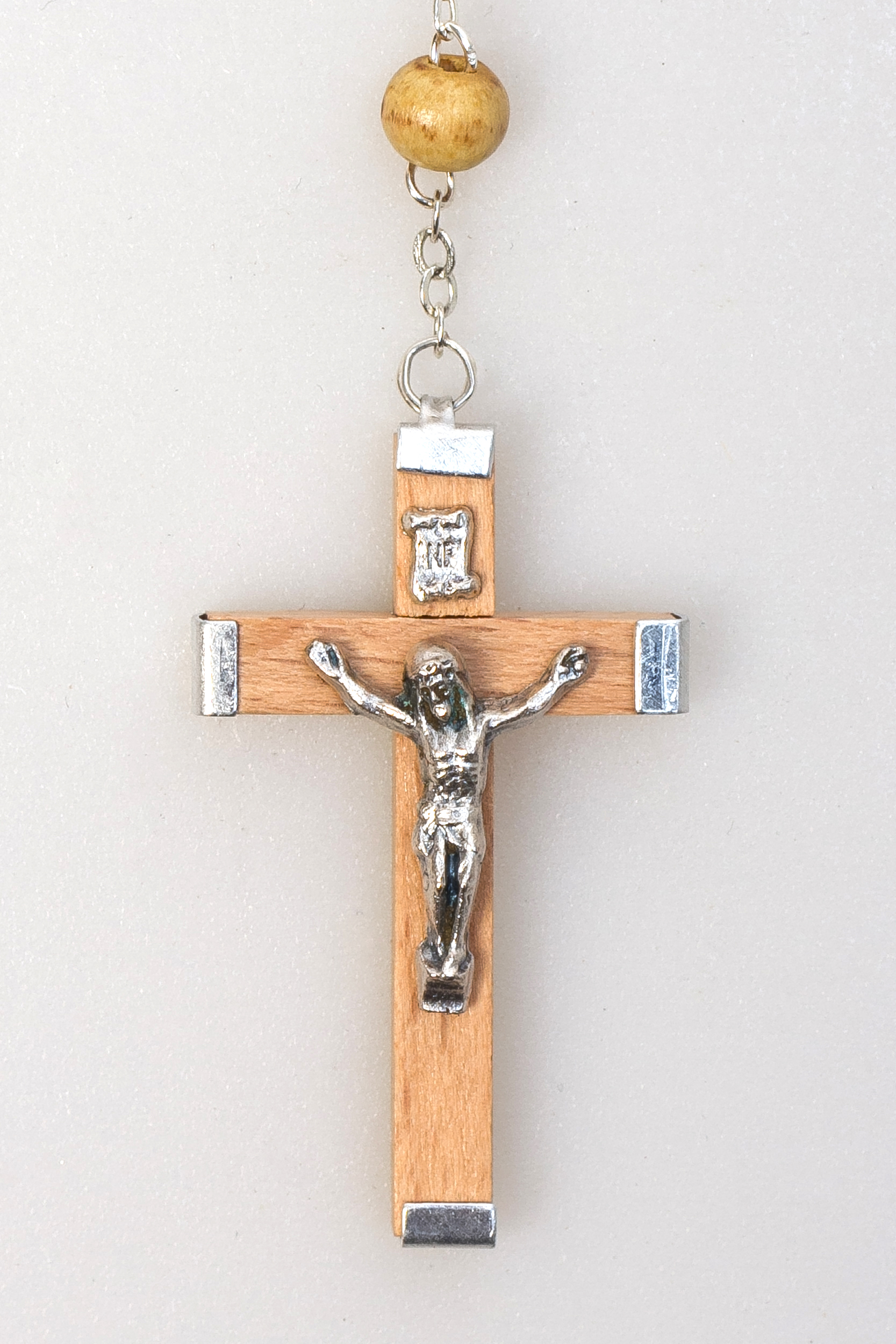 Rosenkranz - Cremefarbene Holzperle & Metallkreuz Rosenkranz - Cremefarbene Holzperle & Metallkreuz