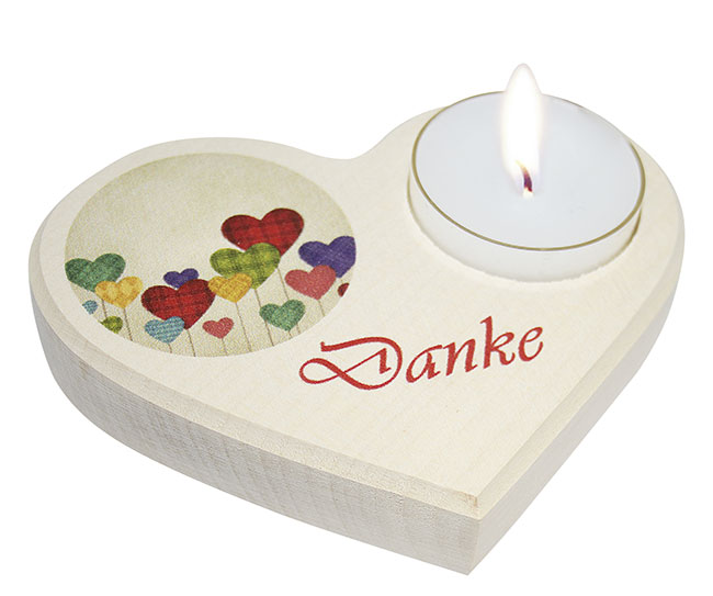 Teelichthalter Herz - Danke Teelichthalter Herz - Danke