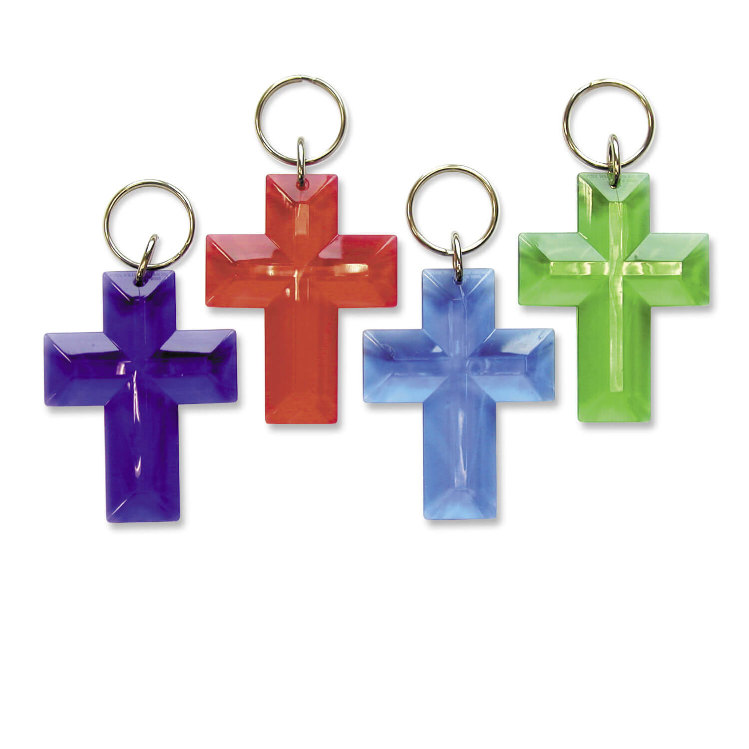 Schlüsselanhänger - Kreuz & Farbig Schlüsselanhänger - Kreuz & Farbig