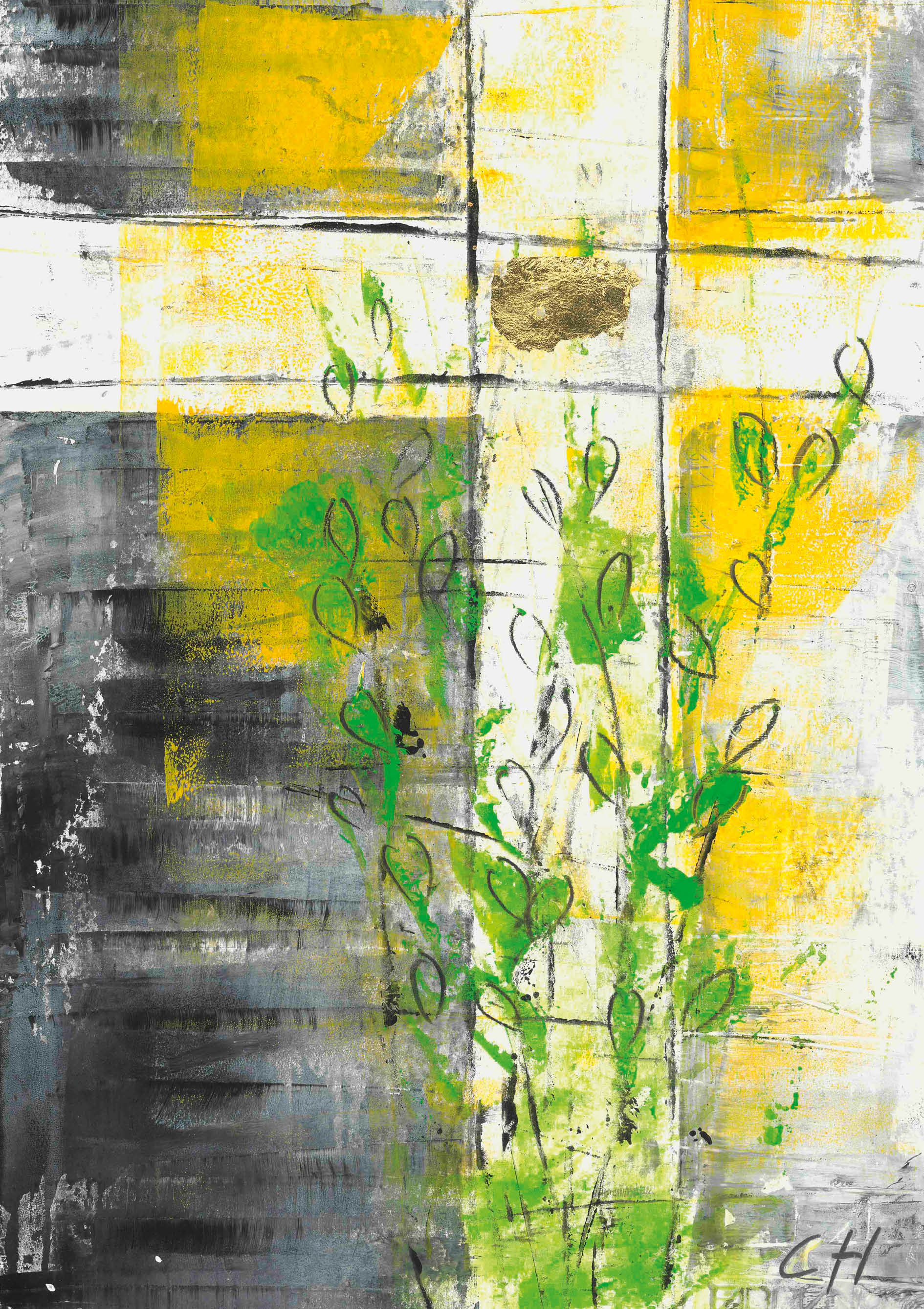 Trauerkarte - Wachsende Hoffnung