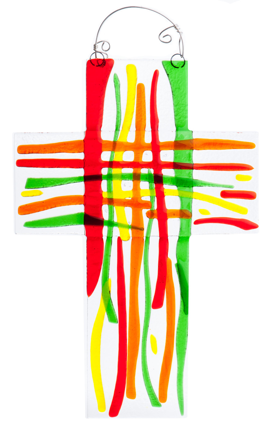 Glaskreuz - Streifen & Regenbogenfarben