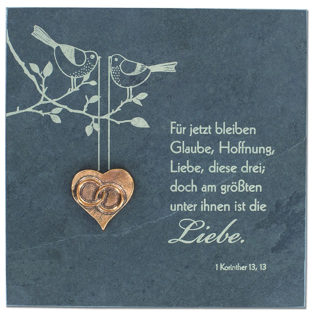 Schiefertafel - Glaube, Hoffnung & Liebe