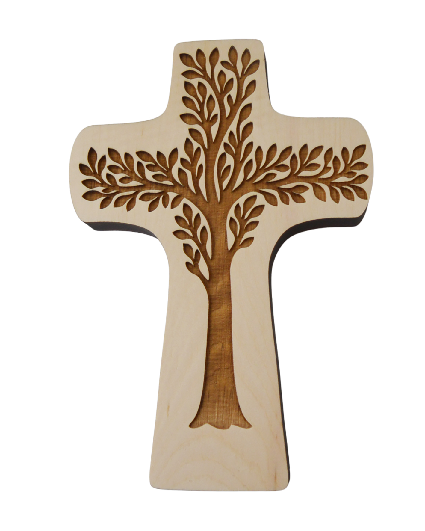 Holzkreuz – Lebensbaum & Zirbelholz