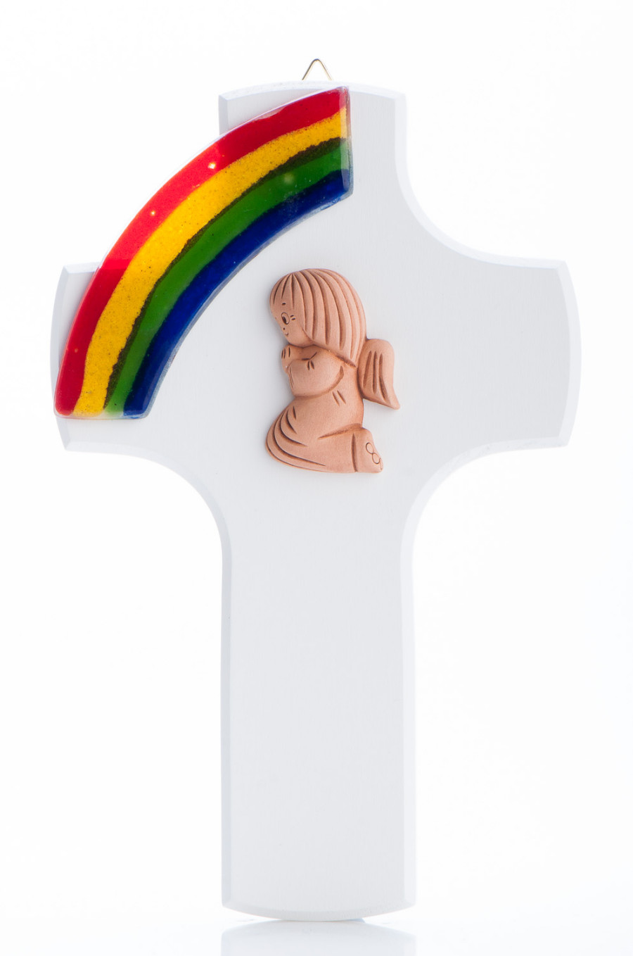 Kinderkreuz - Tonengel & Regenbogen