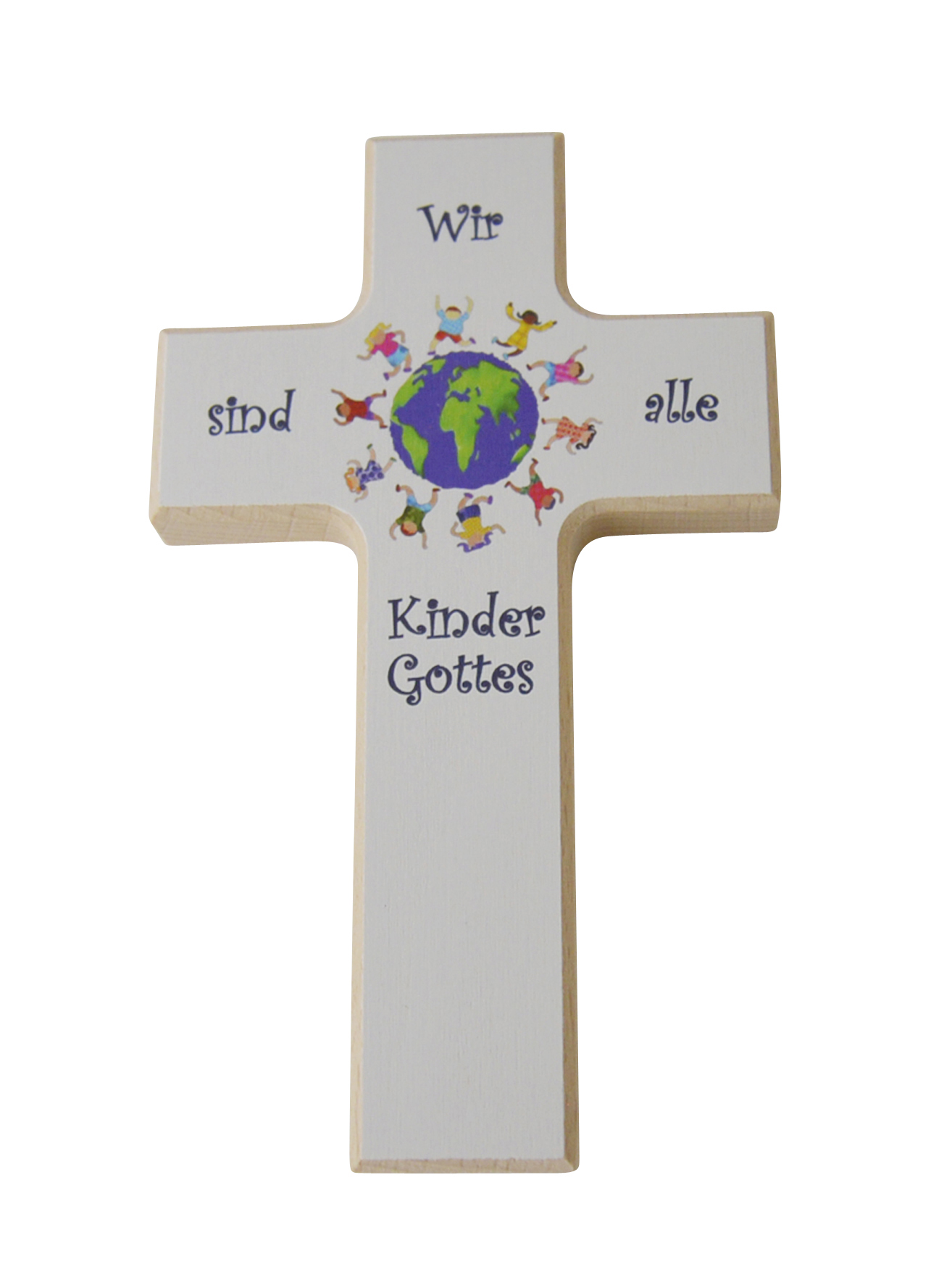 Kinderkreuz - Wir sind alle Kinder Gottes & Weltkugel