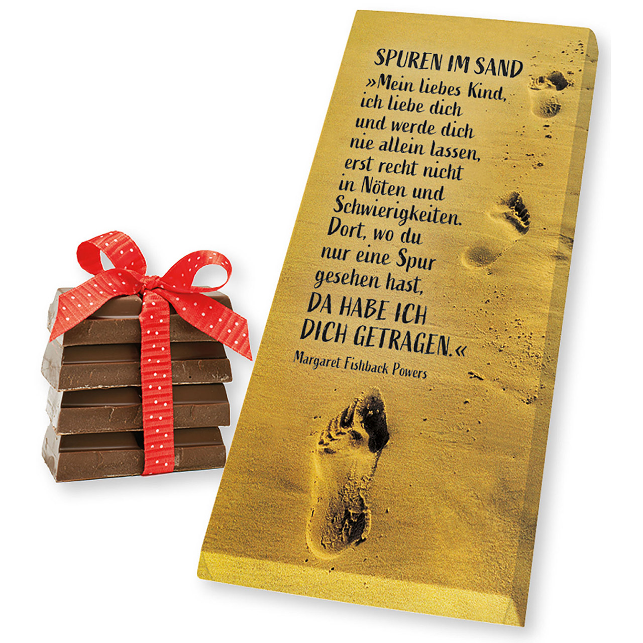 Mini-Schokolade - Spuren im Sand...