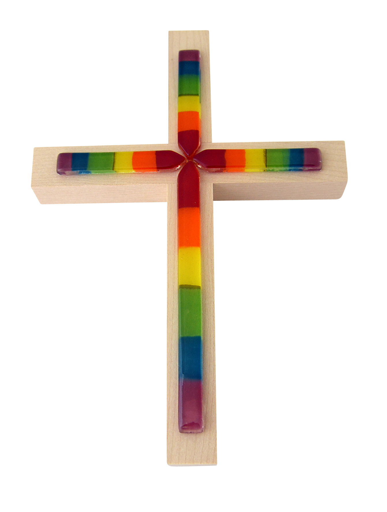 Holzkreuz - Glas & Bunt Holzkreuz - Glas & Bunt