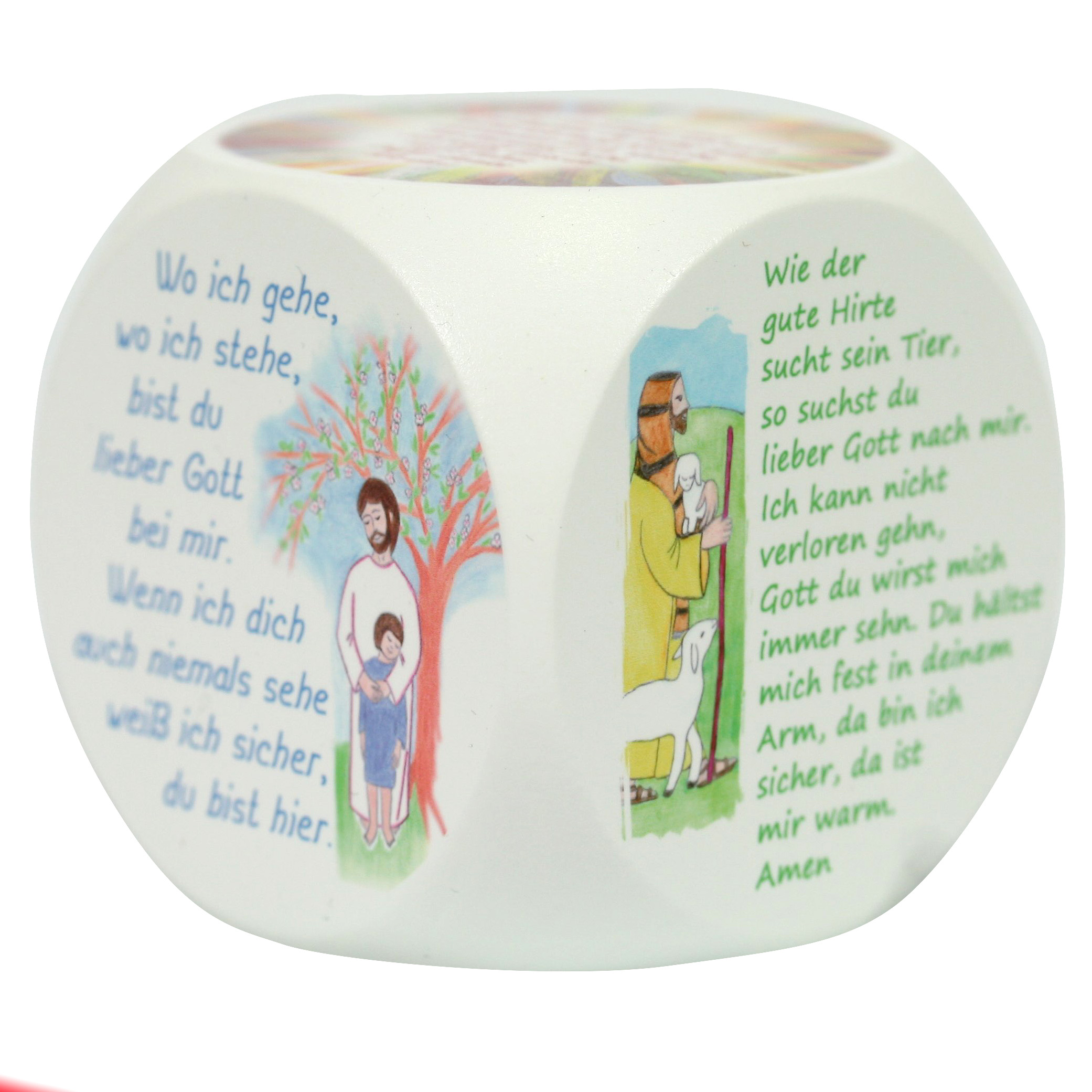 Gebetswürfel - Kindergebete Farbig & Weiß Gebetswürfel - Kindergebete Farbig & Weiß