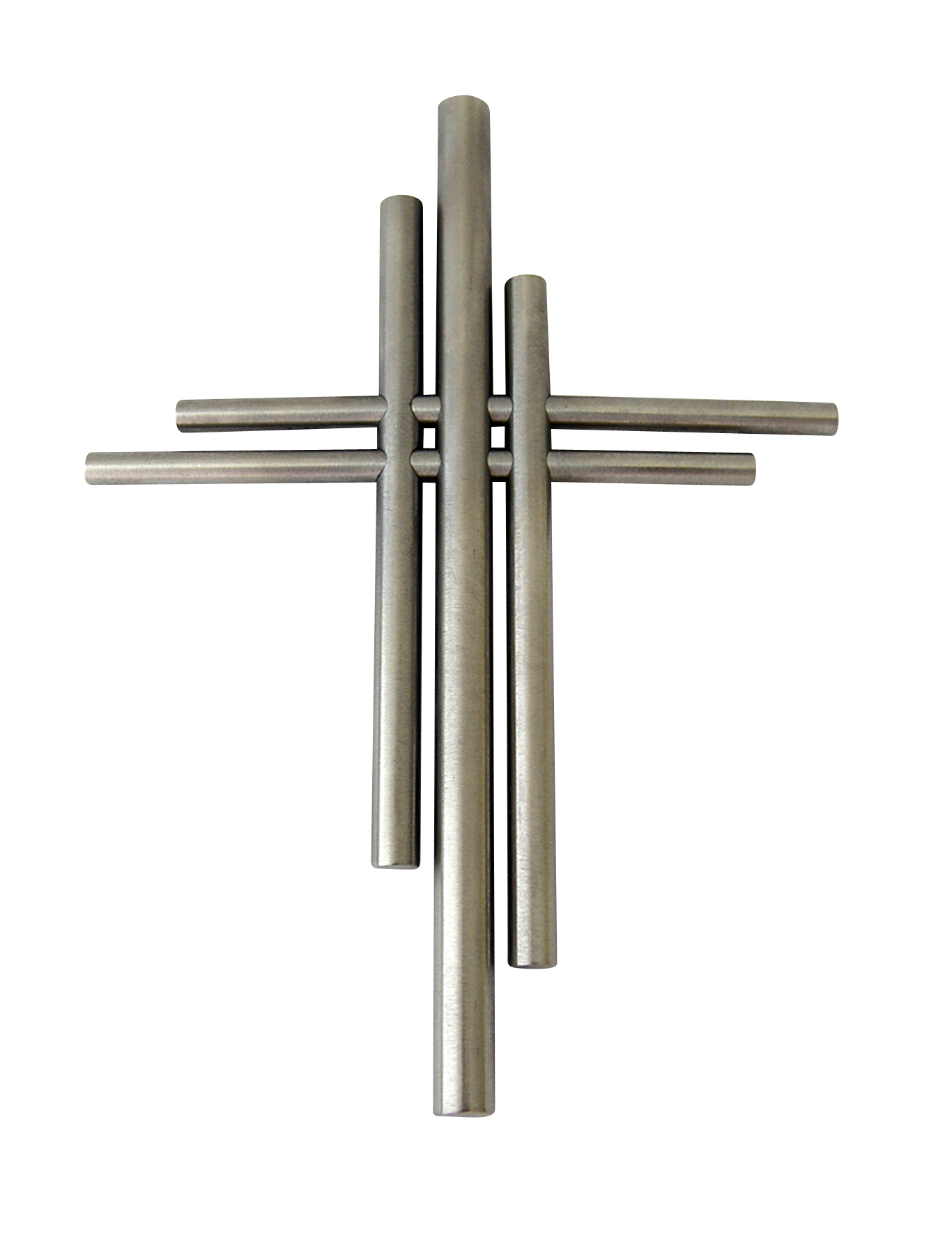 Edelstahlkreuz - Doppeltes Kreuz & Modern