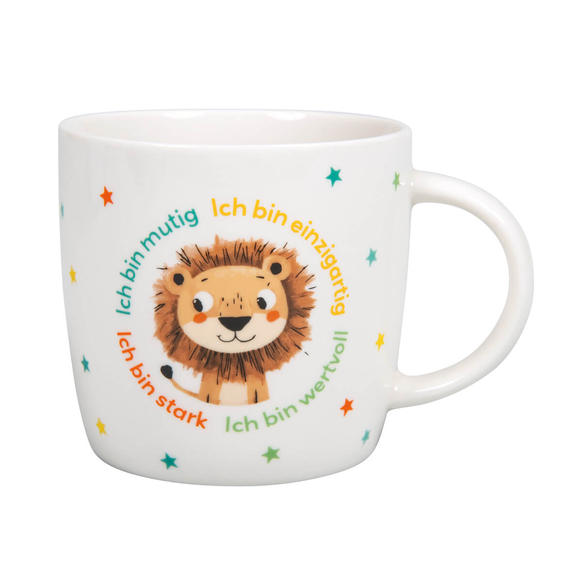 Kindertasse – Ich bin mutig & Löwe