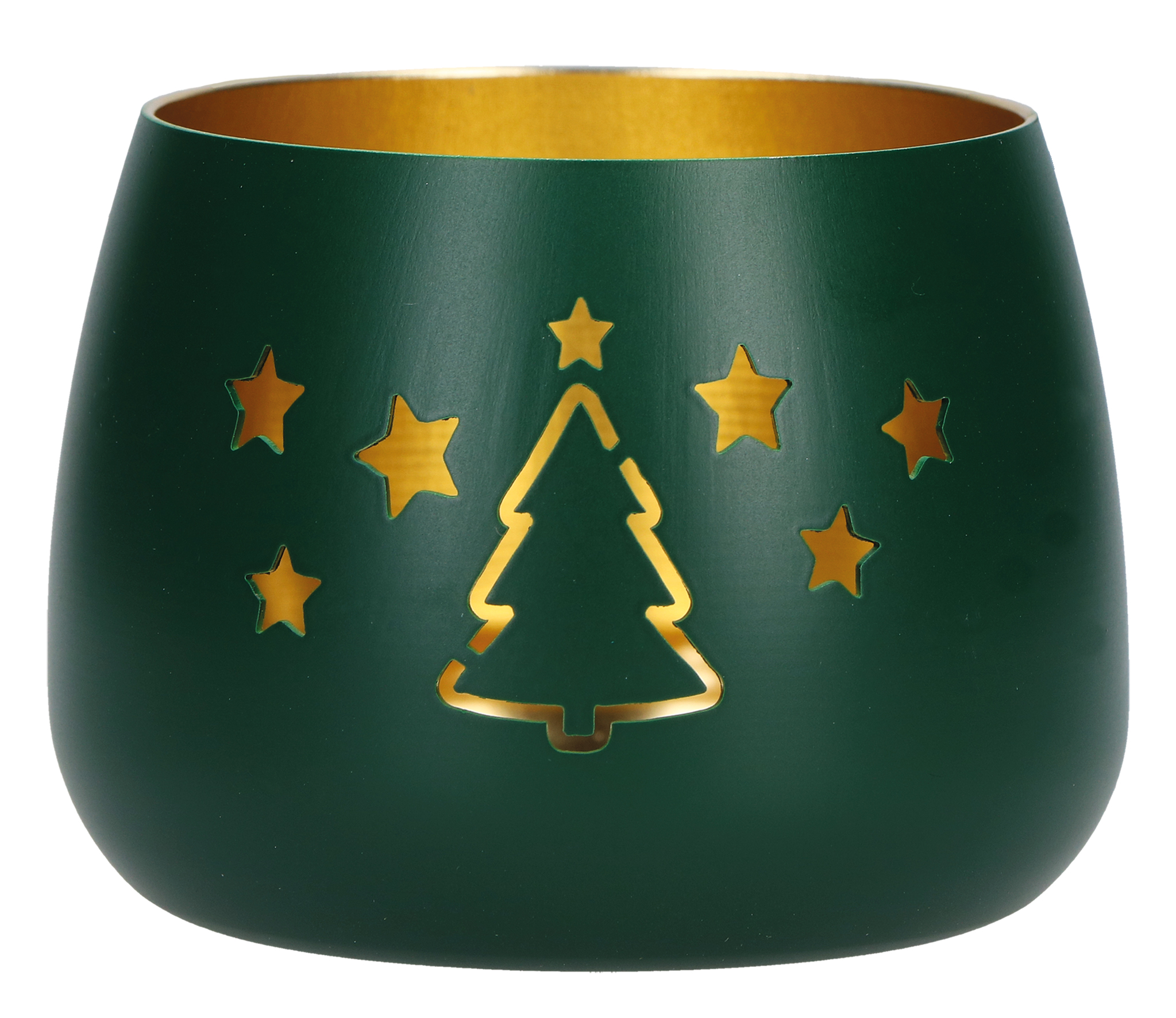 Metallwindlicht - Weihnachten & Tannebaum