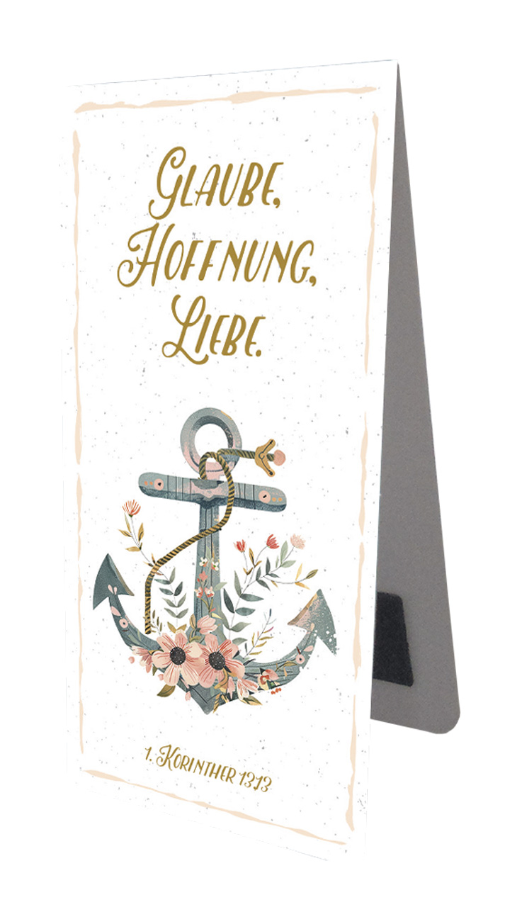 Magnet-Lesezeichen - Glaube-Hoffnung-Liebe Magnet-Lesezeichen - Glaube-Hoffnung-Liebe