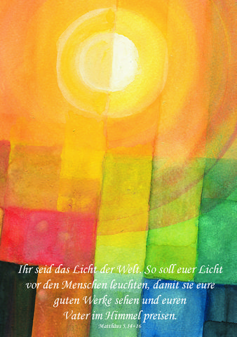 Karte zur Diakonatsweihe - Ihr seid das Licht der Welt...
