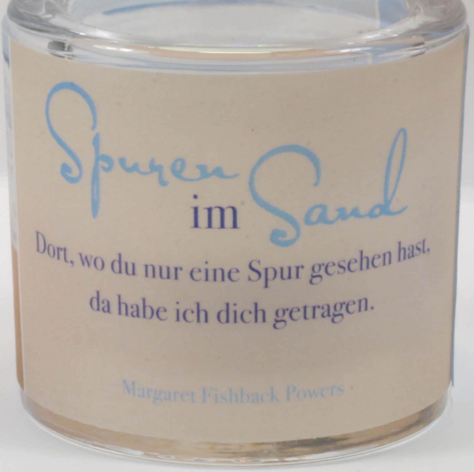 Windlicht - Spuren im Sand Windlicht - Spuren im Sand