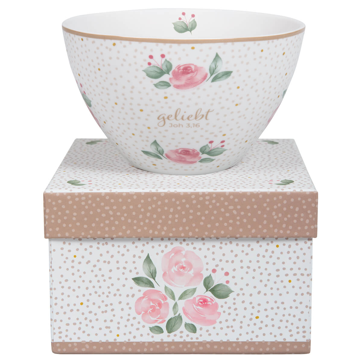 Müslischale – Geliebt & Rosen