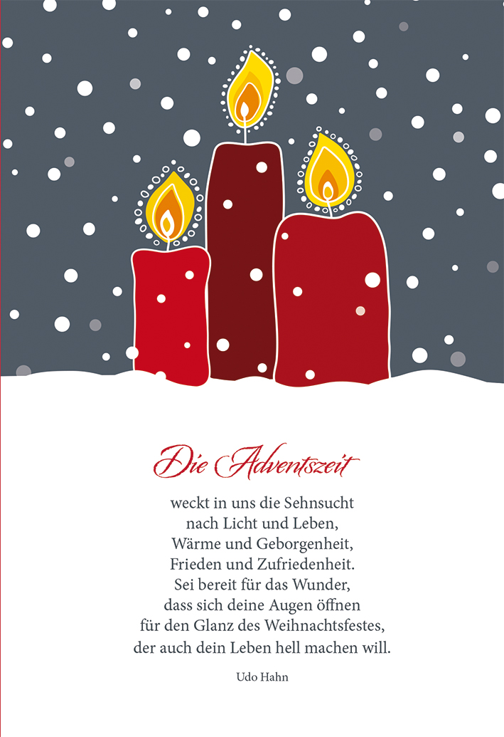 Karte zum Advent - Die Adventszeit