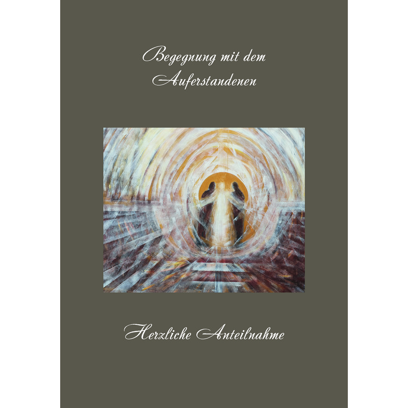 Karte - Begegnung mit dem Auferstandenen & Naturpapier