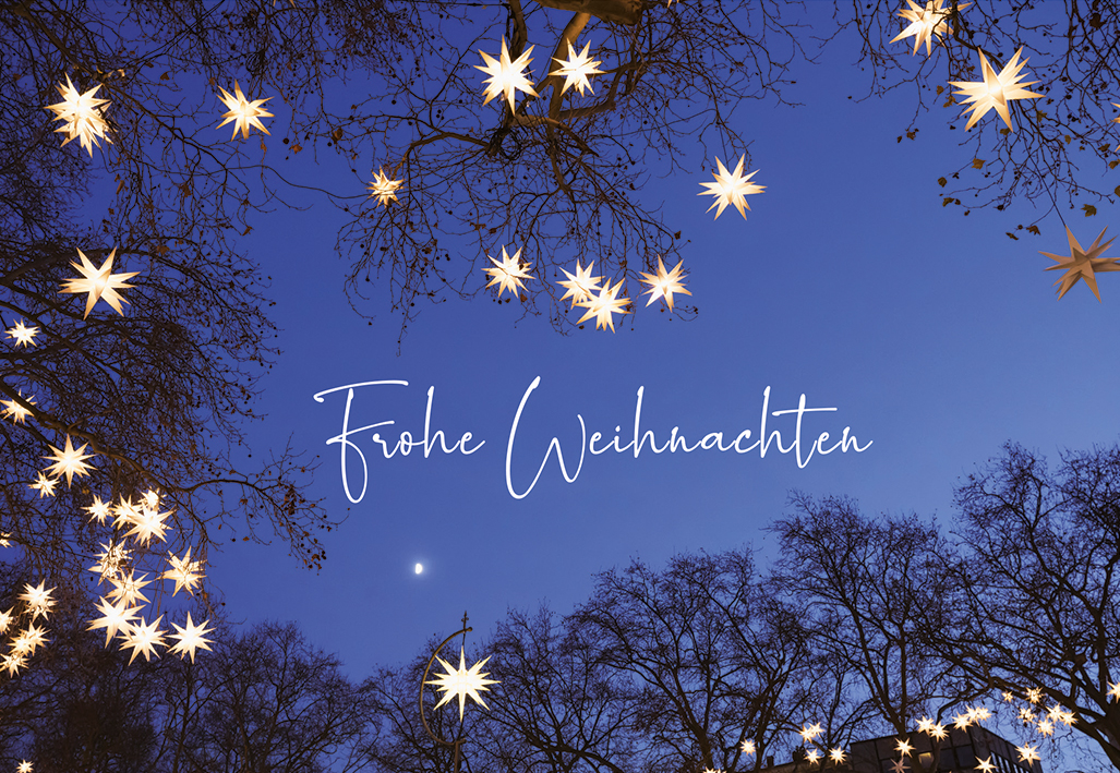 Karte zu Weihnachten - Erfüllt von Licht