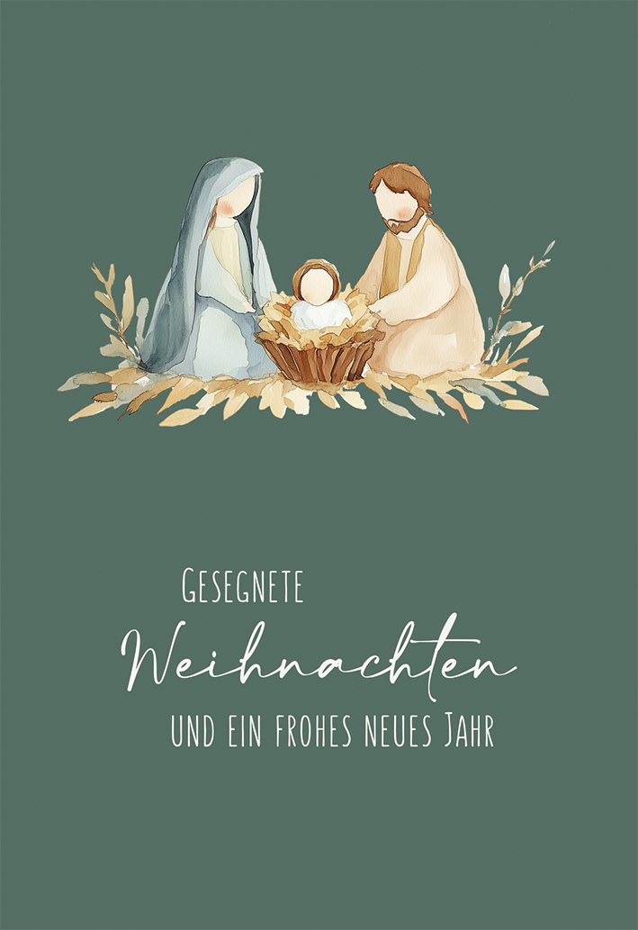 Karte zu Weihnachten – Gesegnete Weihnachten