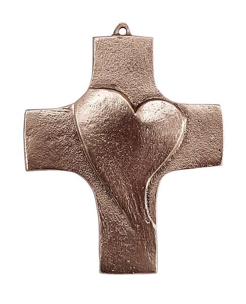 Bronzekreuz - Offenes Herz Bronzekreuz - Offenes Herz