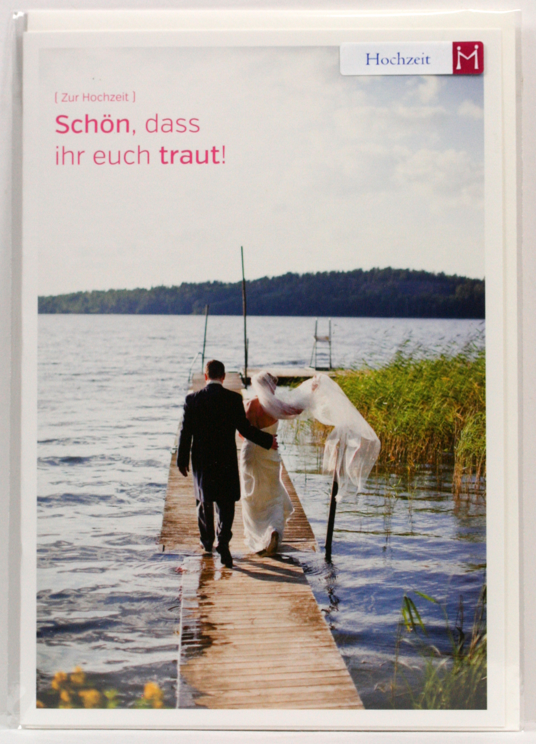 Hochzeitskarte - Schön, dass ihr euch traut