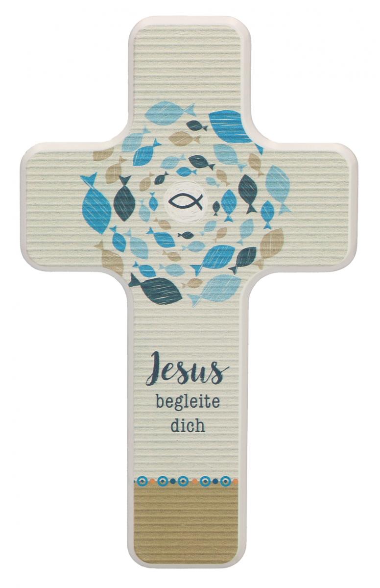 Kinderholzkreuz - Jesus begleite dich Kinderholzkreuz - Jesus begleite dich