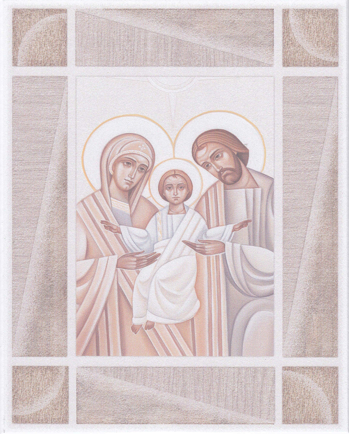 Bild-Tafel – Hl. Familie & Resin