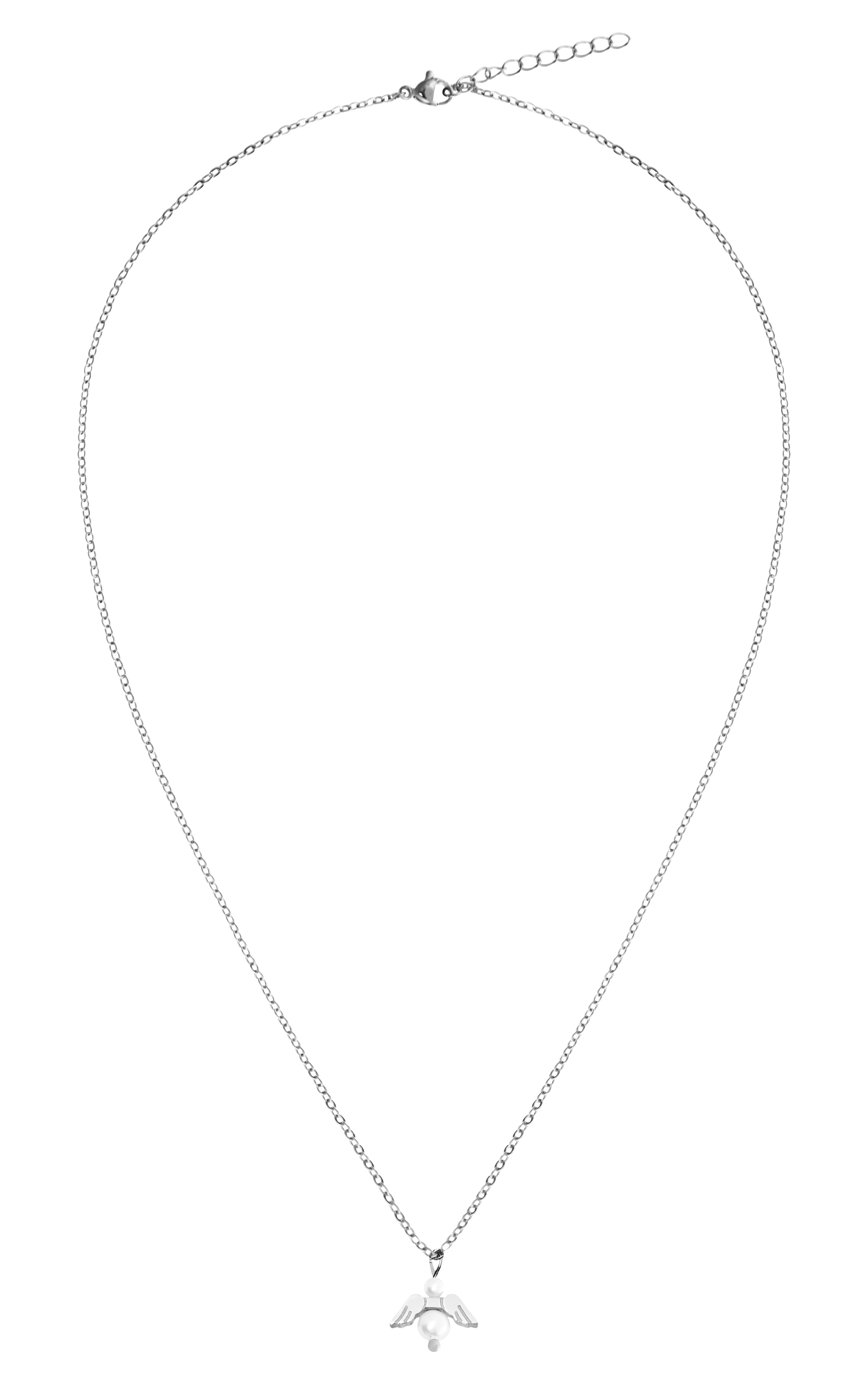 Halskette - Schutzengel & Perlmutt-Perle