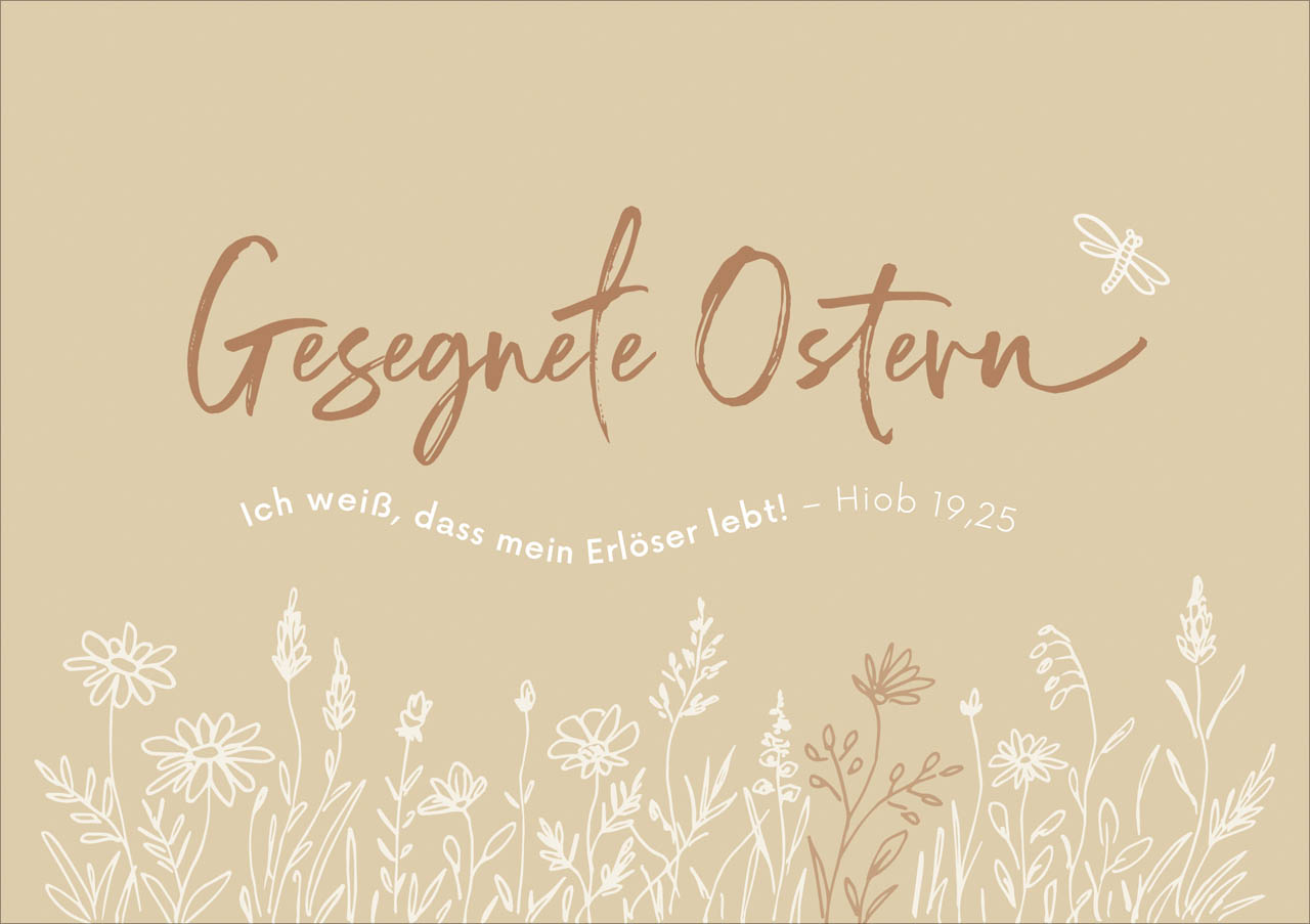 Osterkarte – Gesegnete Ostern & Erlöser