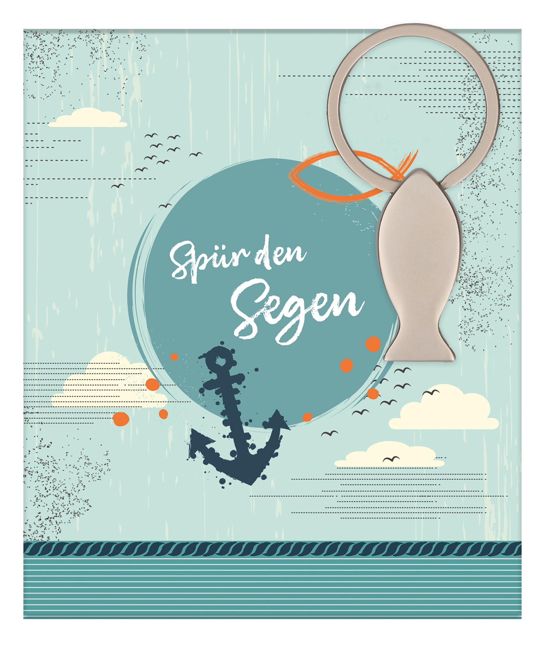 Schlüsselanhänger - Spür den Segen & Fisch