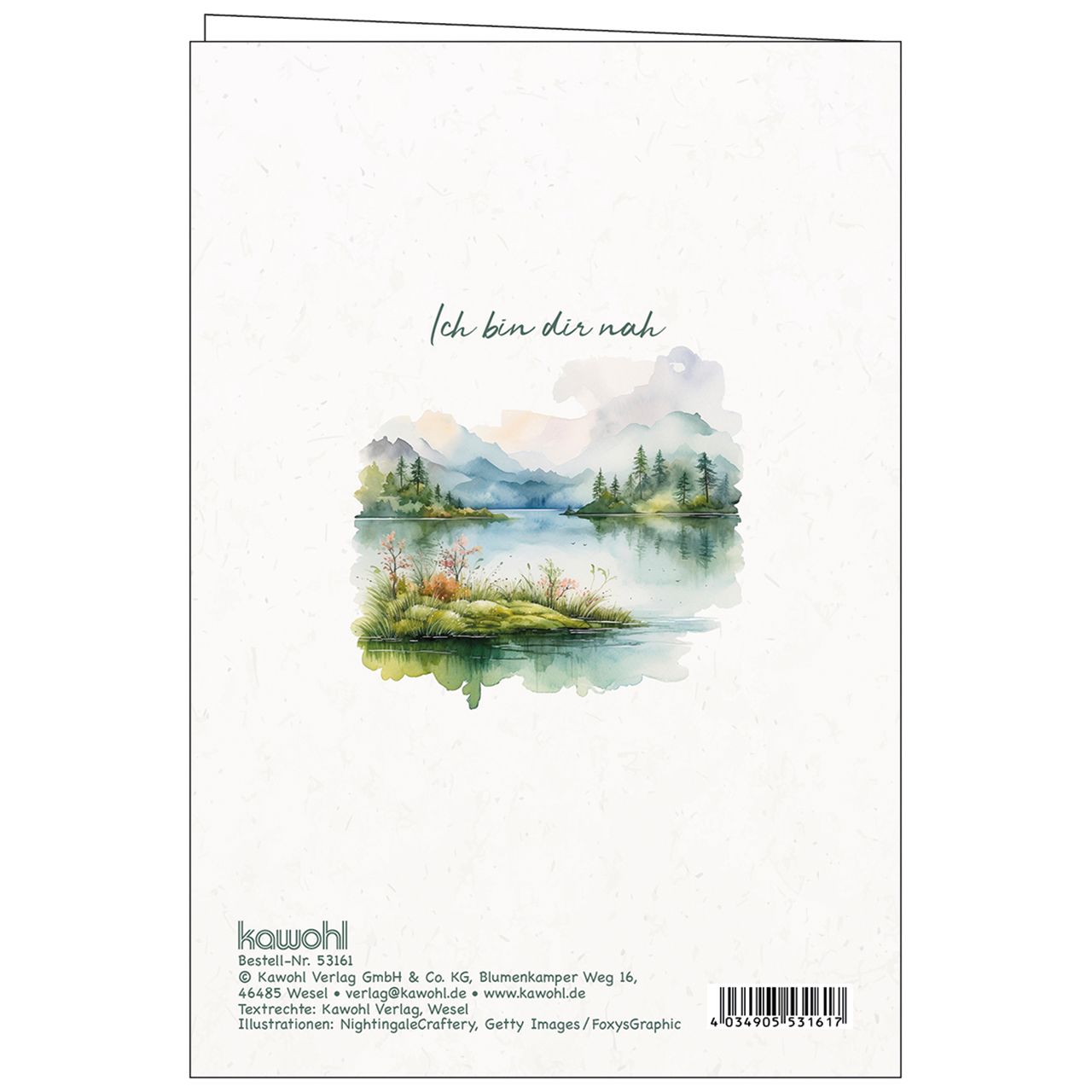 Trauerkarte – In Gedanken dir nah