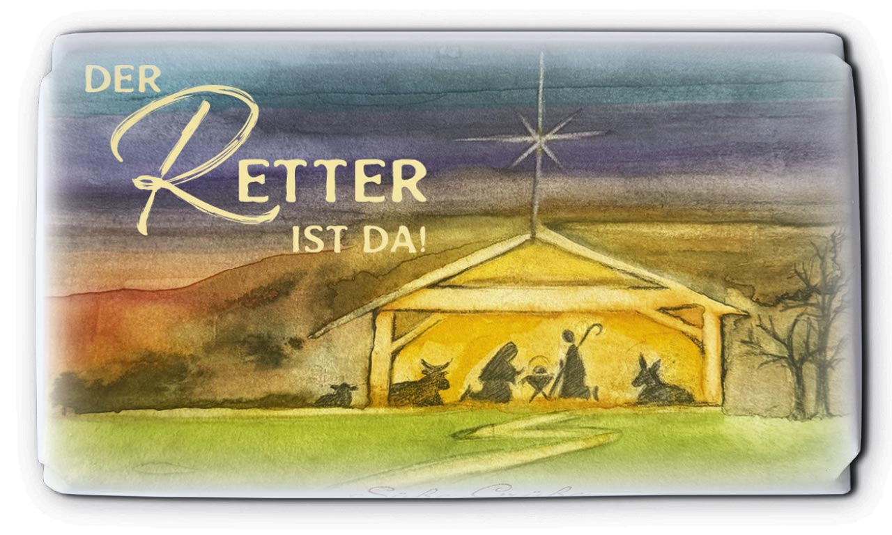 Mini-Schokolade – Der Retter ist da & Weihnachten