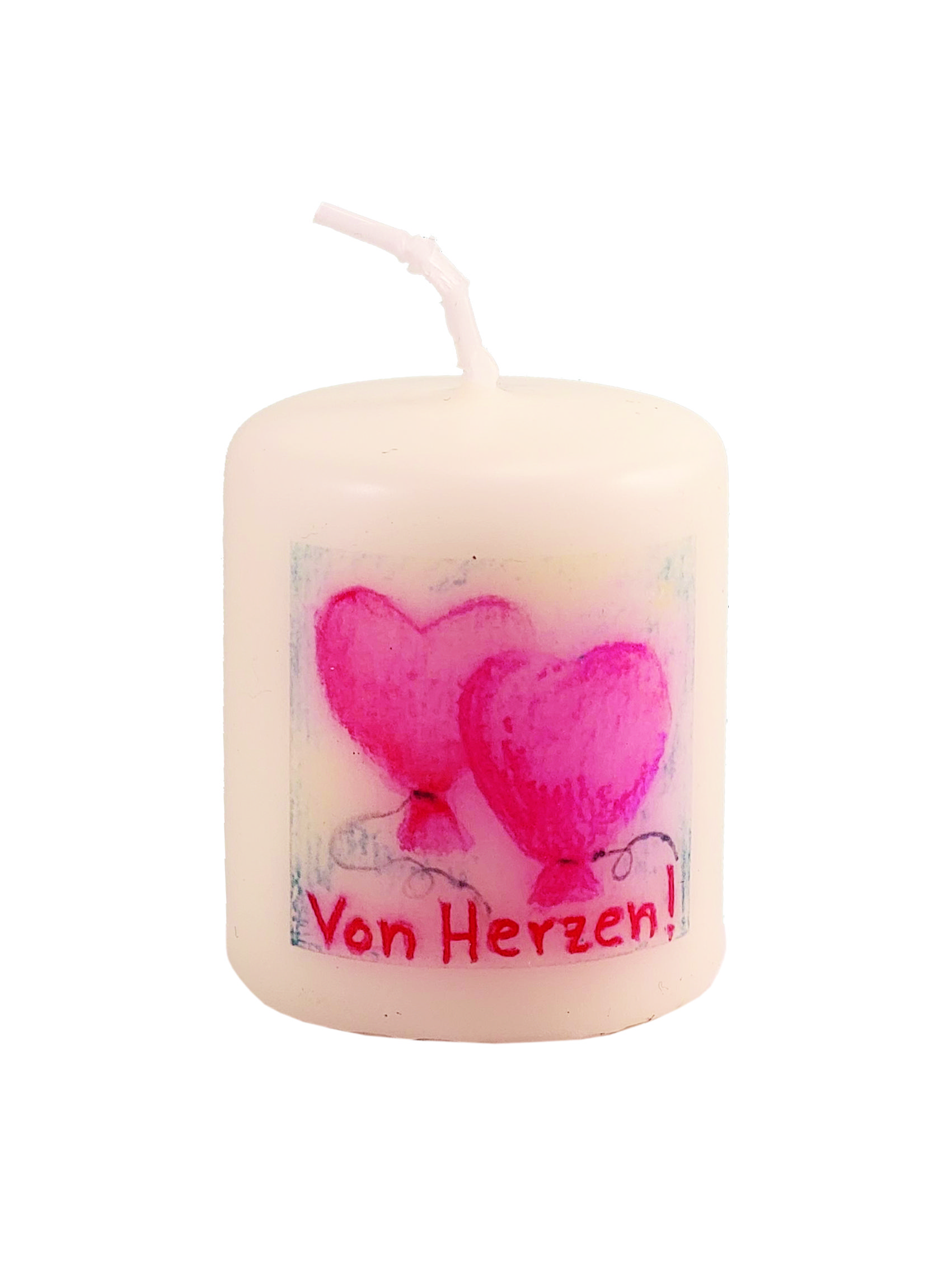Mini-Kerze - Von Herzen! Mini-Kerze - Von Herzen!