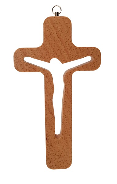 Holzkreuz - Jesuskörper & Ausgeschnitten