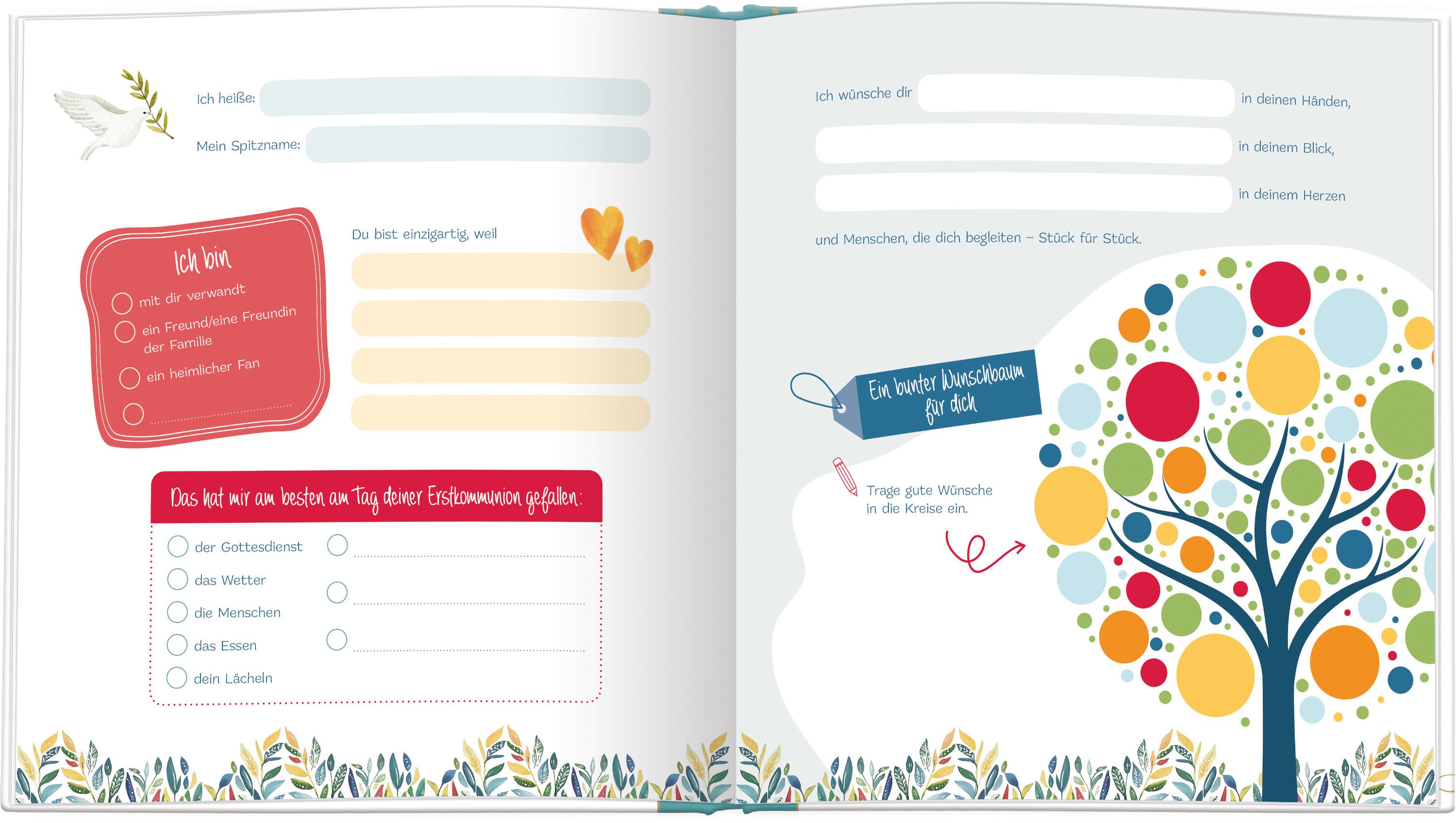 Geschenkbuch - Meine Kommunion & Gäste-und Erinnerungsbuch