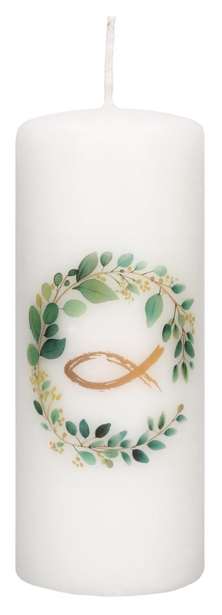 Tischkerze zur Kommunion - Sei gesegnet & Fisch Tischkerze zur Kommunion - Sei gesegnet & Fisch