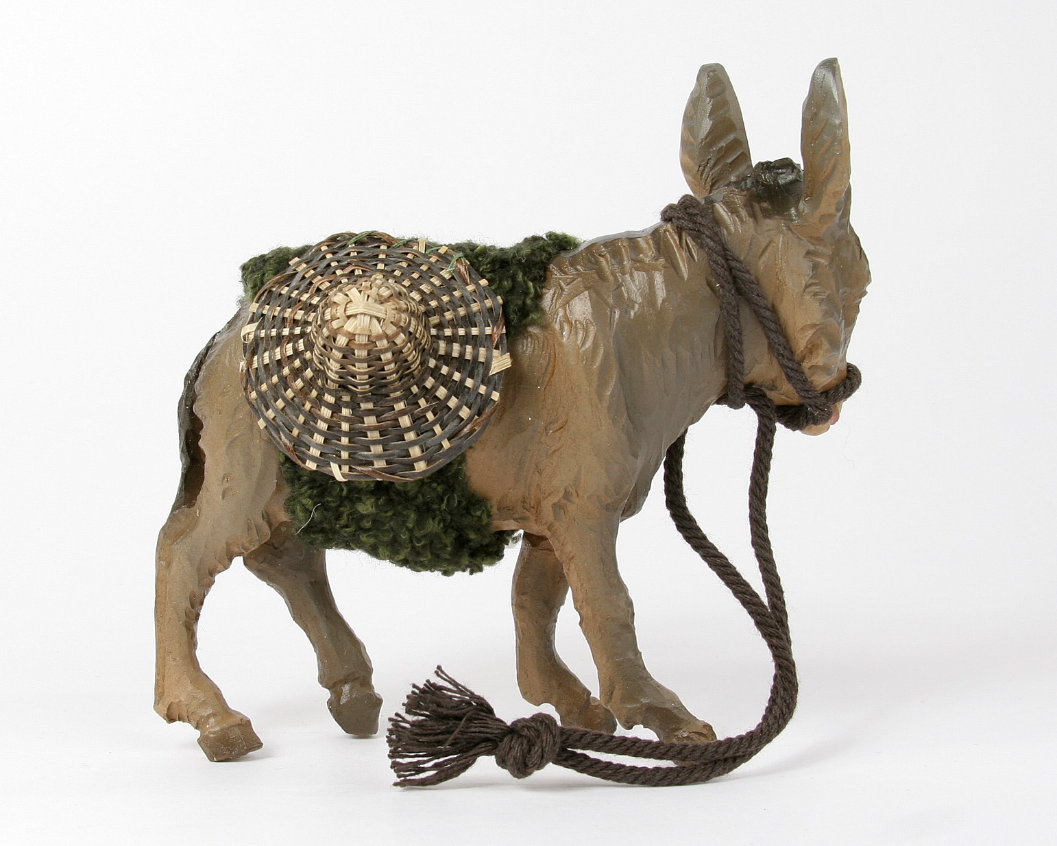 Ruco-Krippe - Esel stehend mit Gepäck