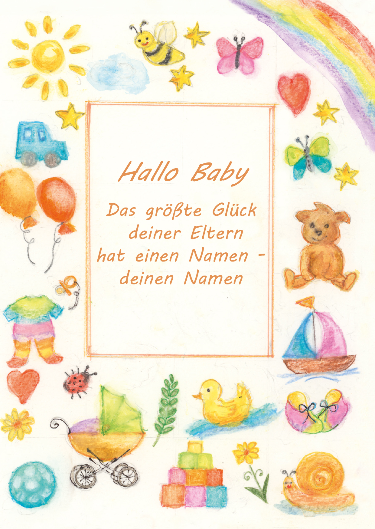Karte zur Geburt - Das größte Glück deiner Eltern... Karte zur Geburt - Das größte Glück deiner Eltern...