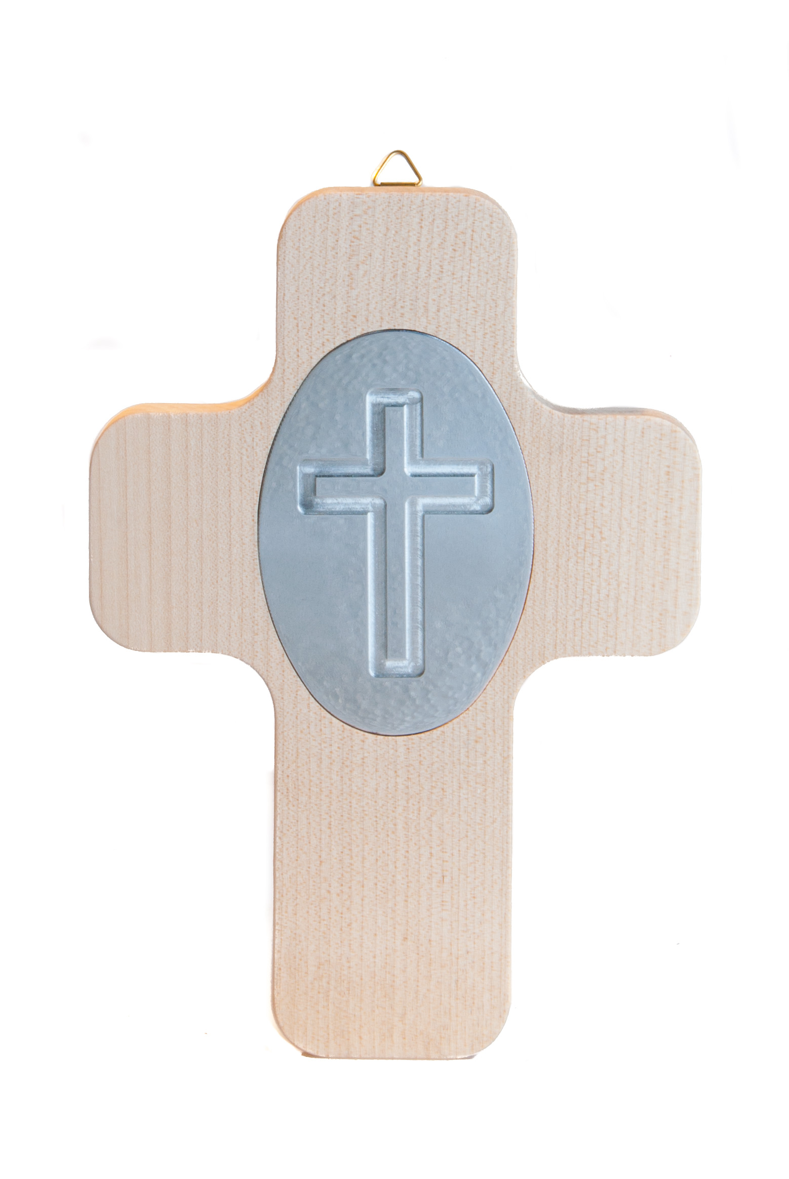 Holzkreuz - Silberfarbenes Kreuz