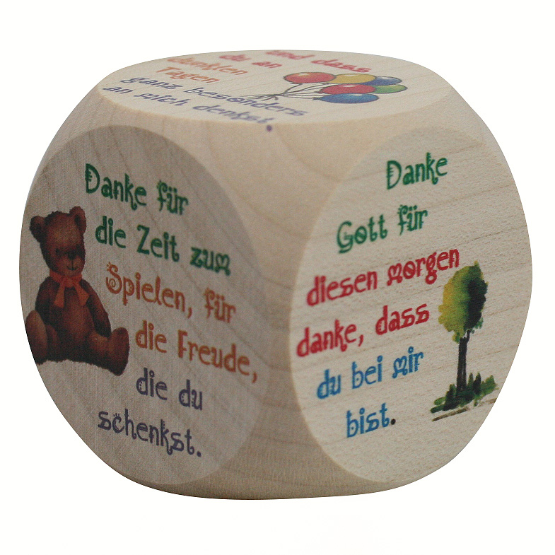 Gebetswürfel - Kindergebete & Danke Gebetswürfel - Kindergebete & Danke