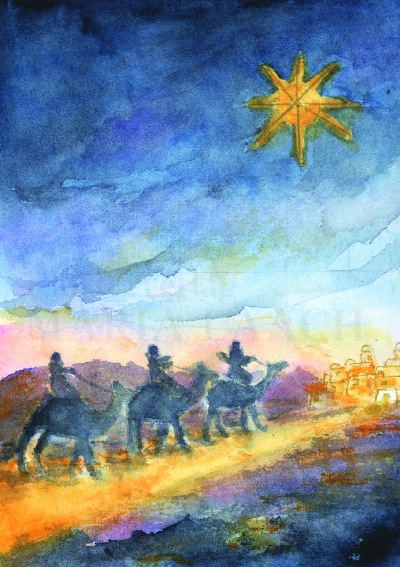 Karte zu Weihnachten – Heilige Drei Könige