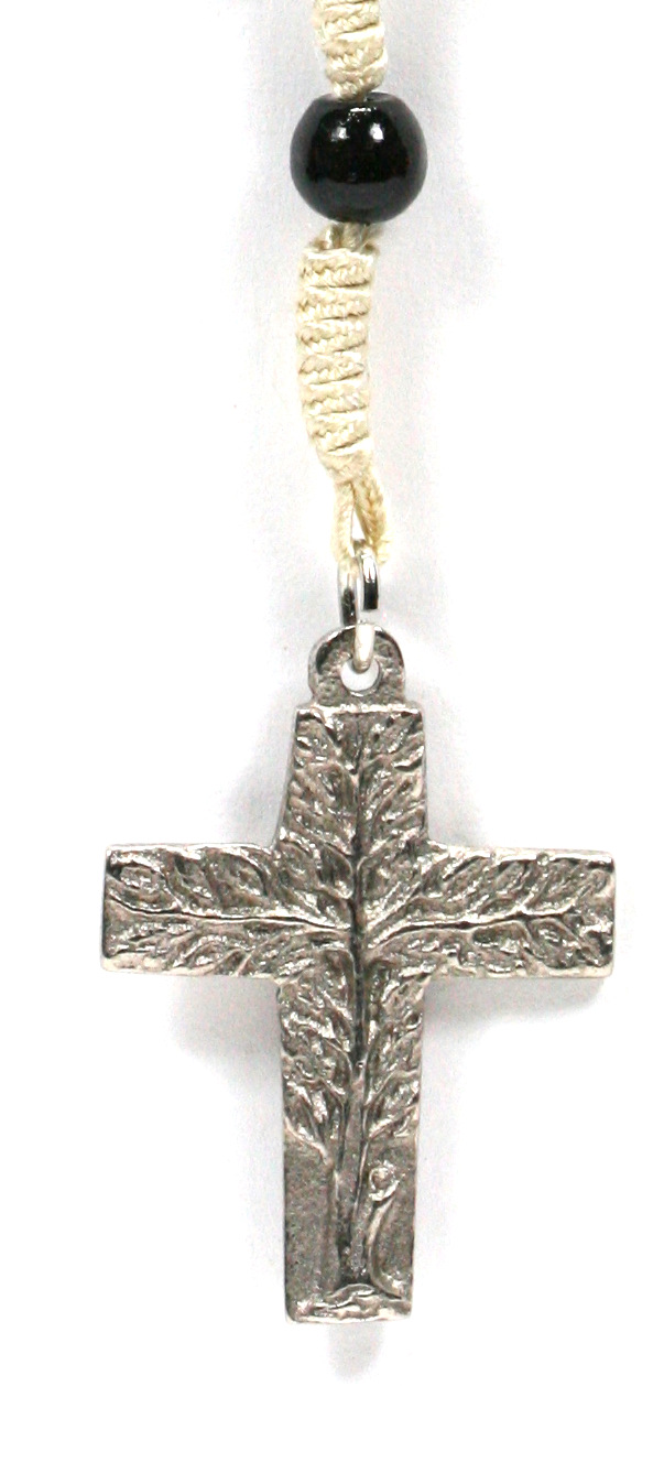 Rosenkranz - Schwarze Holzperle & Lebensbaum-Kreuz Rosenkranz - Schwarze Holzperle & Lebensbaum-Kreuz