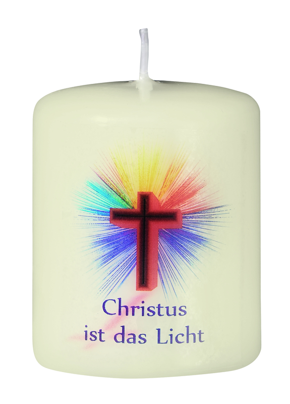 Osterkerze - Christus ist das Licht & klein