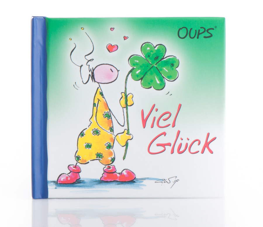 Mini-Geschenkbuch - Viel Glück & Moderne Illustration