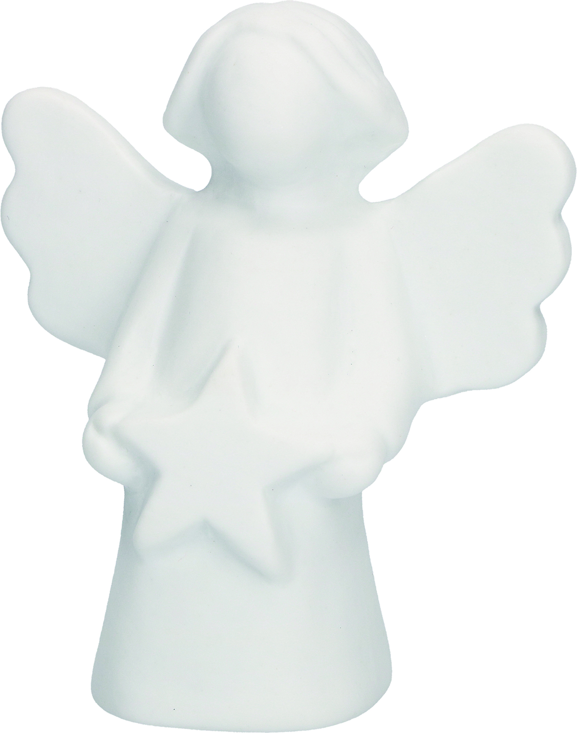 Figur - Engel mit Stern & Porzellan Figur - Engel mit Stern & Porzellan